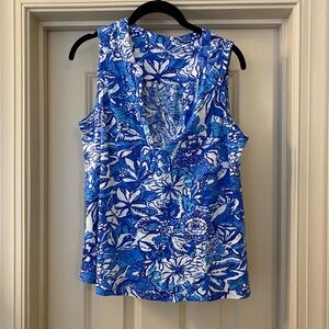 Lilly Pulitzer Dev Sleeveless Top size Large Excellent Condition